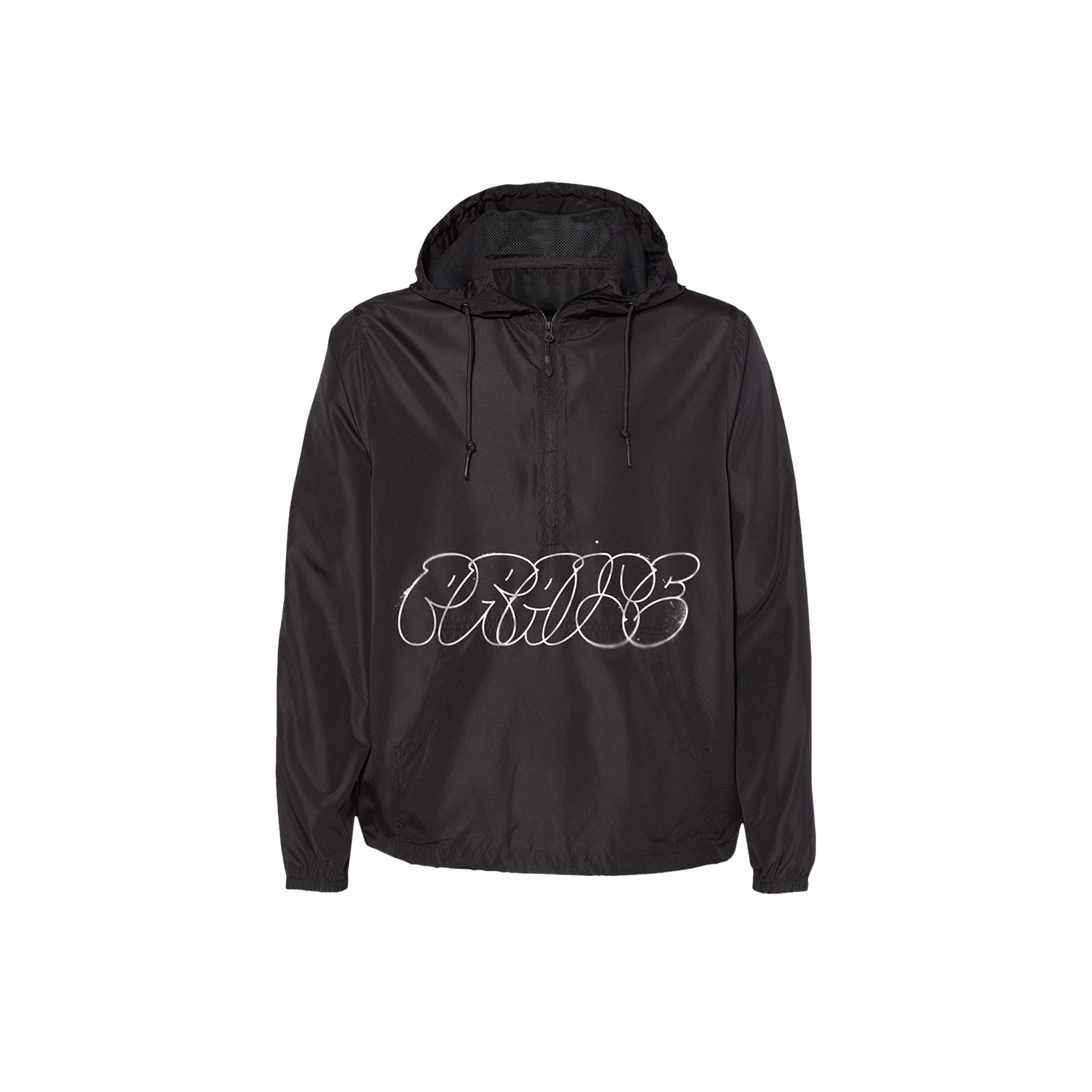 PRAISE Packable Anorak Pullover Nylon Shell Black