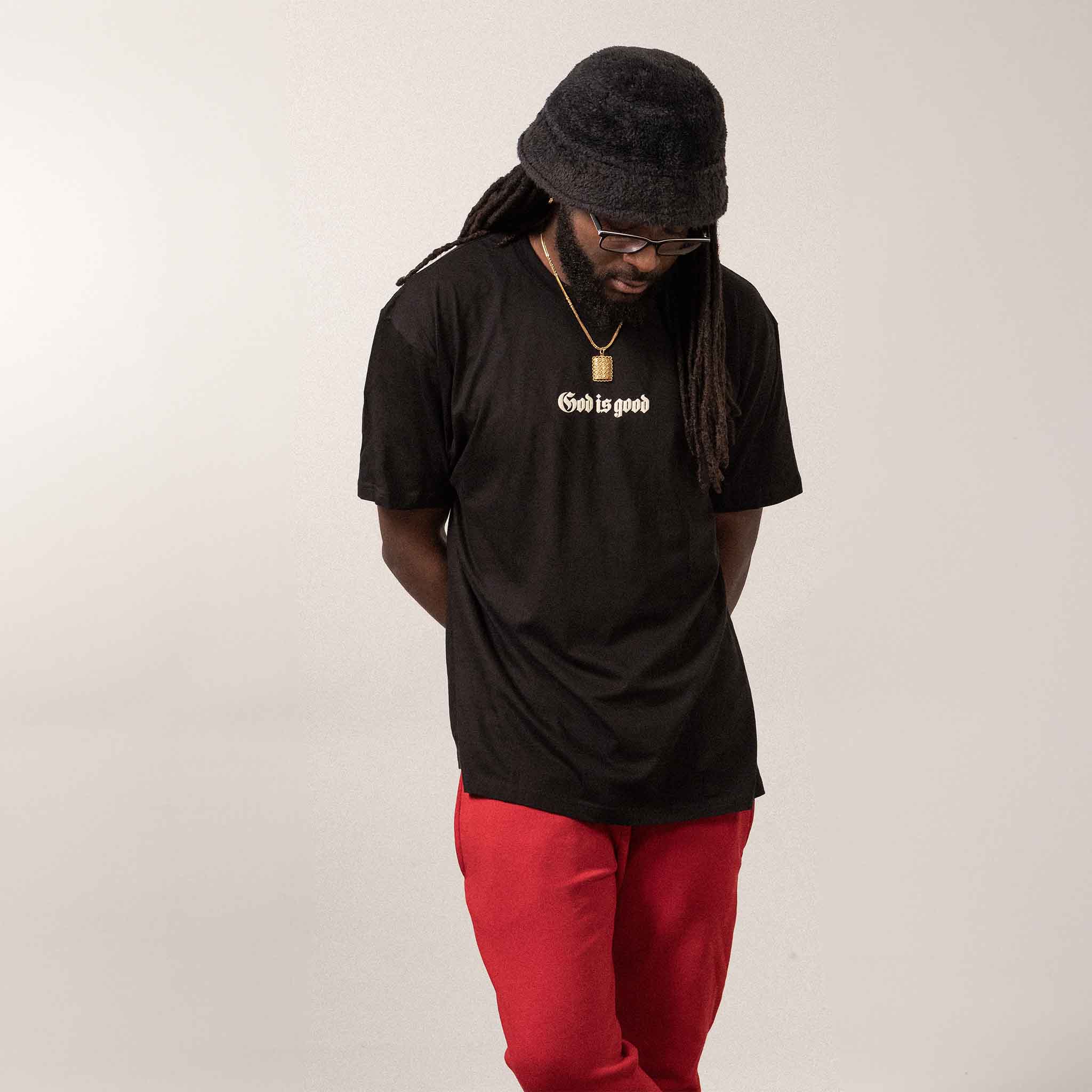God is Good Black Relaxed Tee
