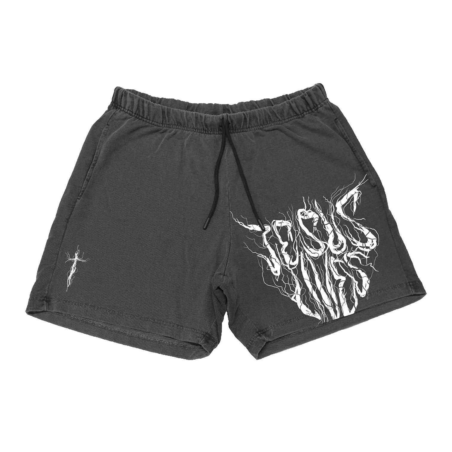 Jesus Lives Roots Garment Dyed French Terry Shorts