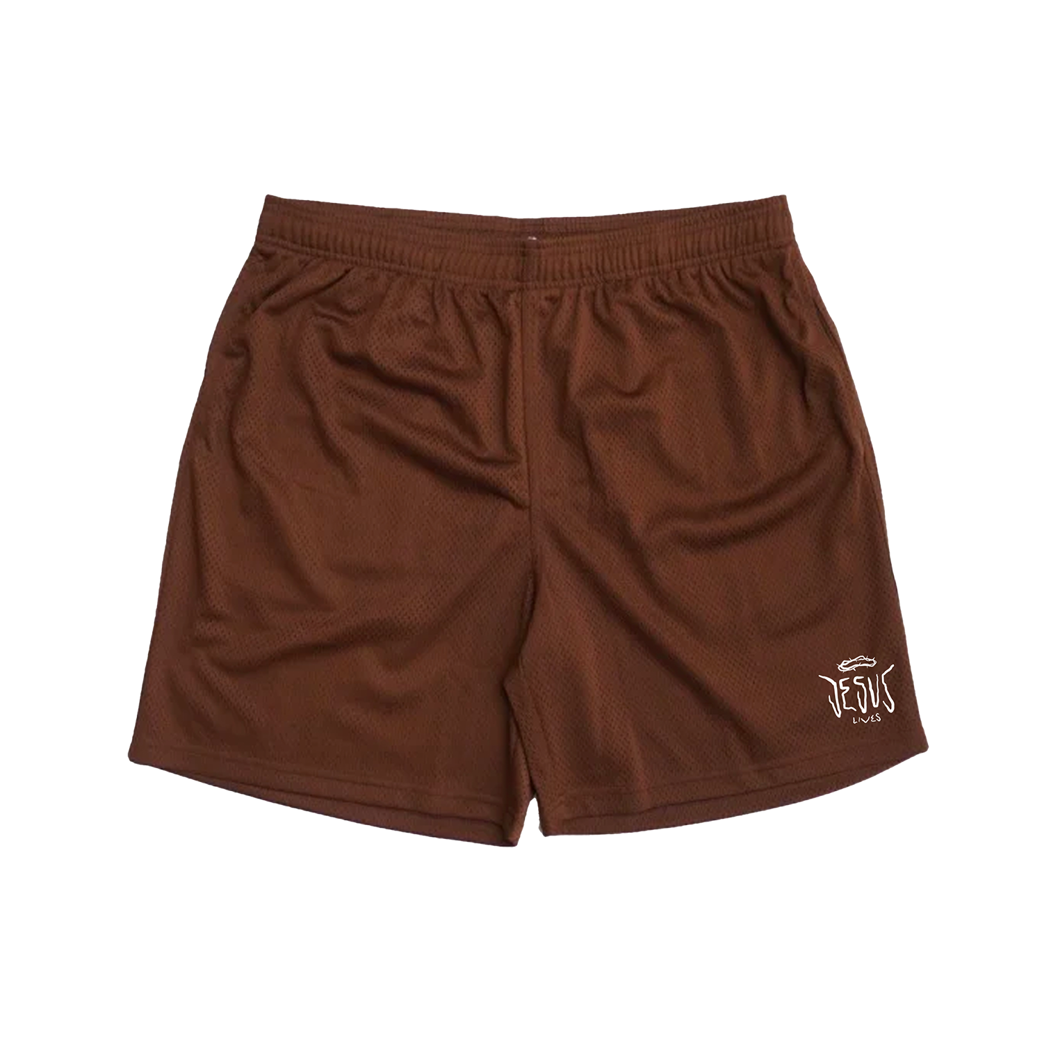 Jesus Lives Mocha PE Mesh Shorts