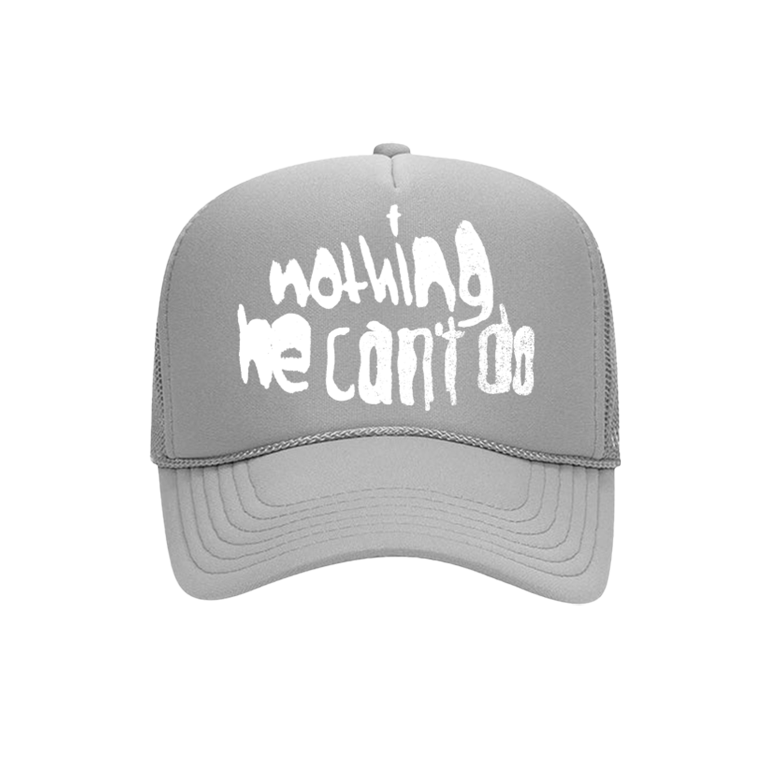 Nothing he can’t do Grey Trucker Hat