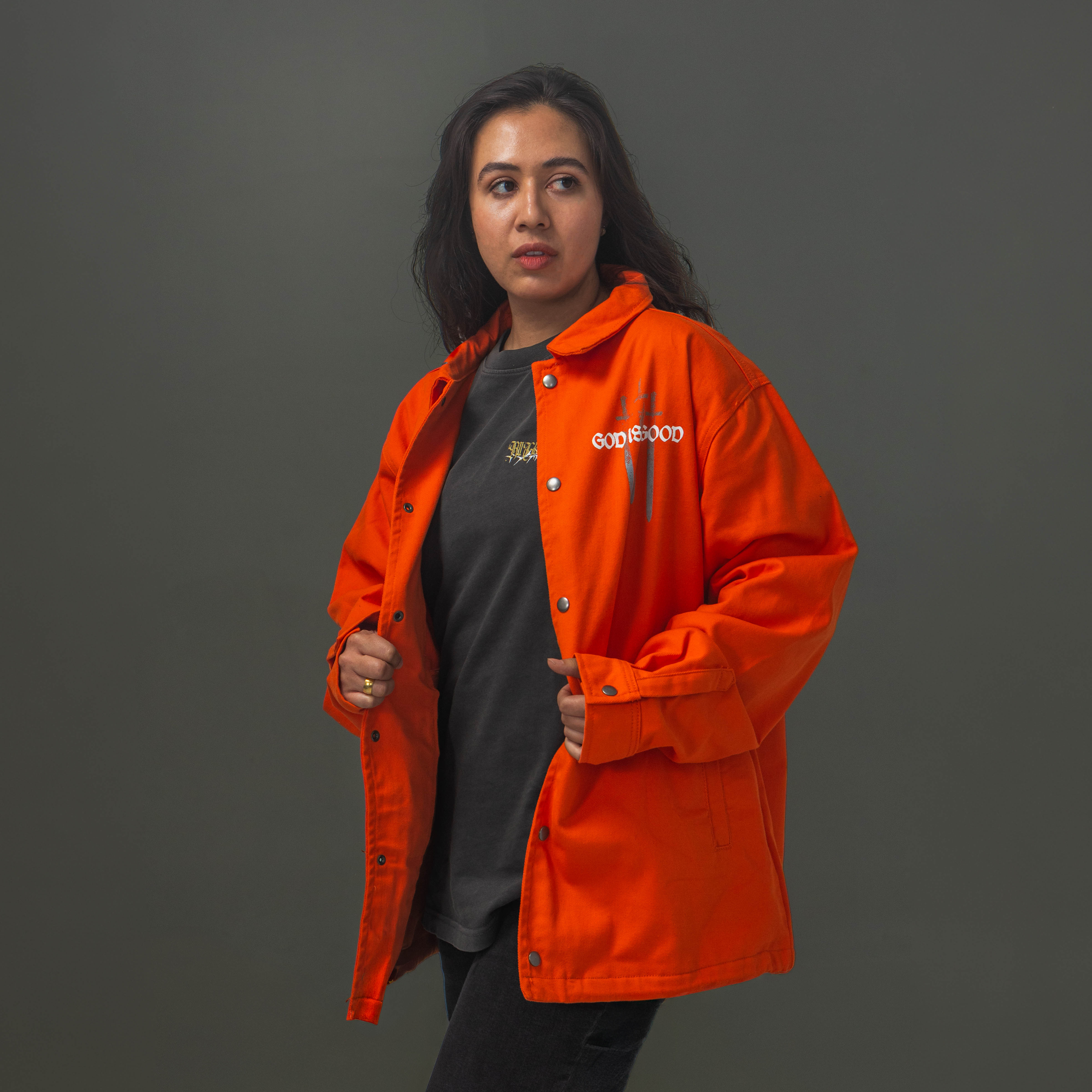 Divine Authority, Canvas Coach Jacket – Anchored Collection