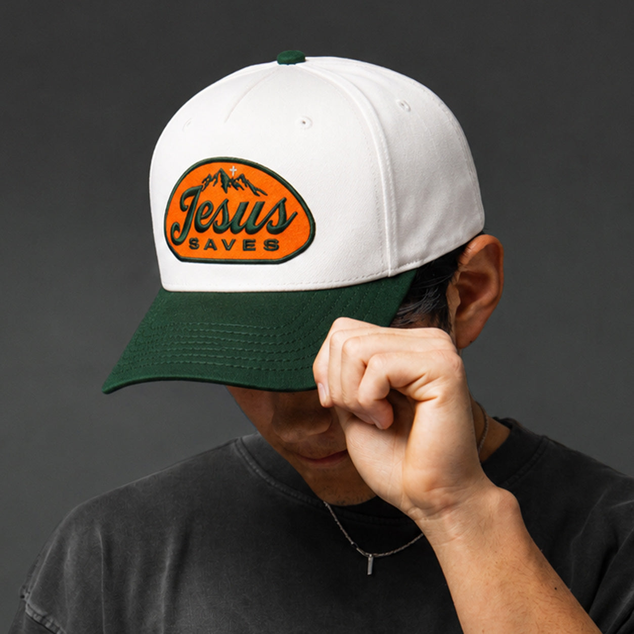 Jesus Saved Mtn Hat