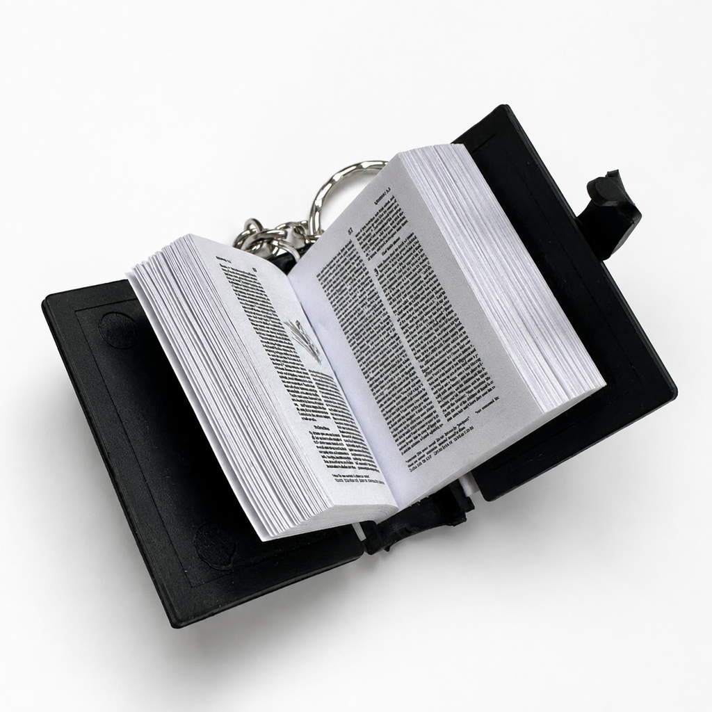 Silver Sleeve - Bible Keychain