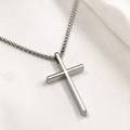 Cross Silver Metal Necklace