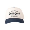 GOD IS GOOD ALL THE TIME - Navy/Natural